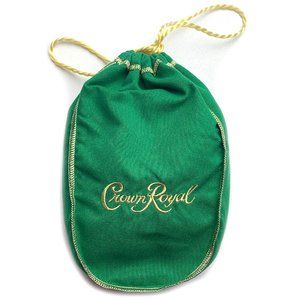 Crown Royal Canadian Whisky Green Canvas Apple Bag